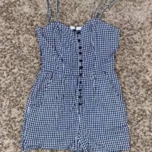 Super cute summer plaid romper